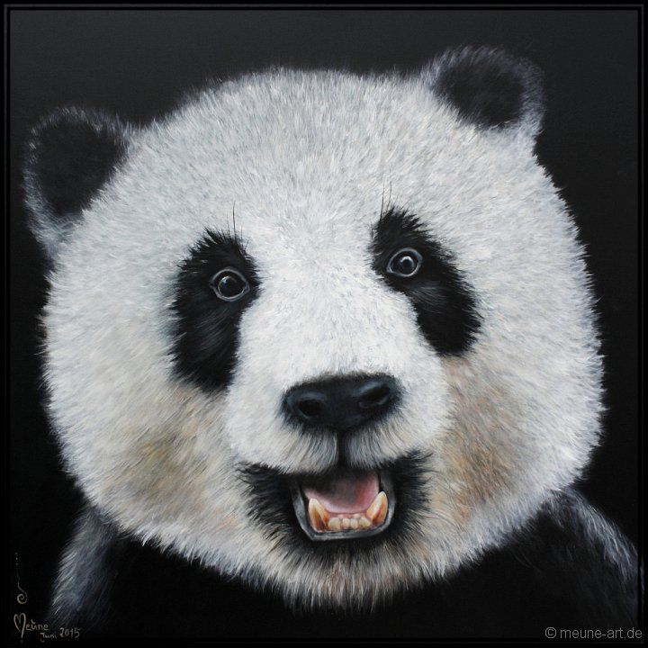 Grosser Panda 2 Acryl auf Leinwand;
120 x 120 cm